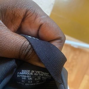 Black Nike slides for baby size 6c